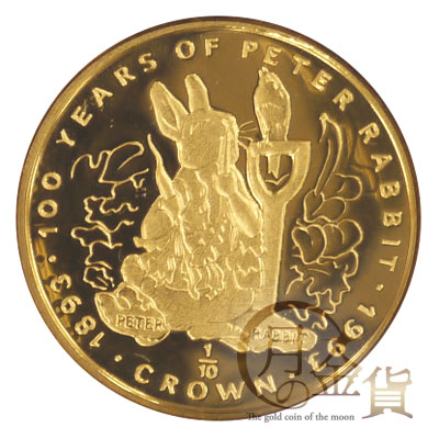 ピーターラビット１００周年記念貨「１クラウン銀貨カラーコイン」