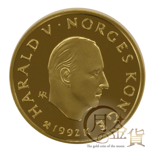 リレハンメル五輪1994年記念金貨 1,500クローネ金貨（ビルケバイナー