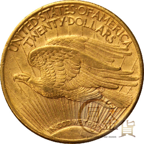 米国セントゴーデンス 20ドル金貨1924年 MS66 プライスガイド$4500 